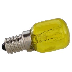 Yellow lamp 15W E14 220V.