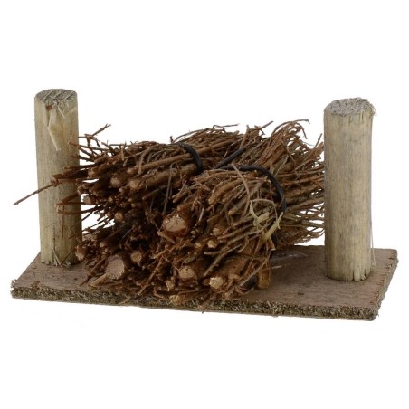 Fajos de leña apilados cm 8,5x6,5x4,5 h. Mondo Presepi