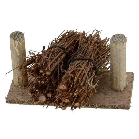 Fajos de leña apilados cm 8,5x6,5x4,5 h. Mondo Presepi