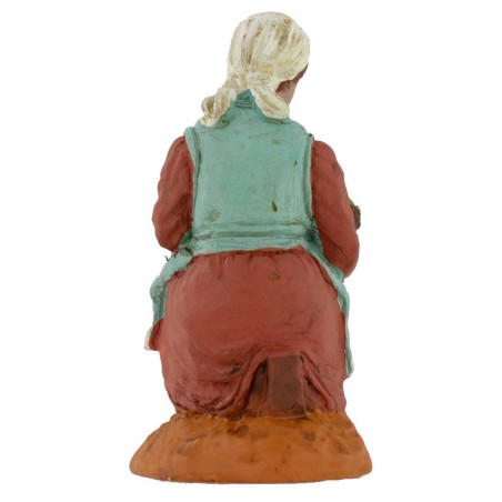 Donna in ginocchio con cesto serie 10 cm Oliver