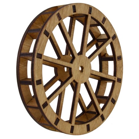 Rueda de molino de agua de madera ø 12 cm Mundo Pesebre