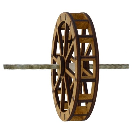 Rueda de molino de agua de madera ø 12 cm Mundo Pesebre