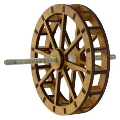 Water mill wheel in wood ø 12 cm
