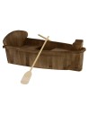 Wooden boat with remi cm 34X17,5X9, 7 h