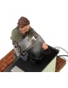 Woman 30 cm in the kitchen with movement and smoking effect