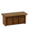 Mueble con puertas de madera de doble función cm 12x4x4 h