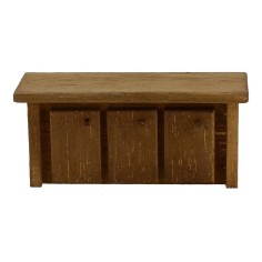 Mobile con ante in legno doppia funzione cm 12x4x4 h Mondo 2