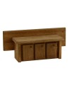 Mobile con ante in legno doppia funzione cm 12x4x4 h Mondo