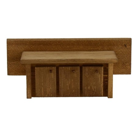 Mueble con puertas de madera de doble función cm 12x4x4 h