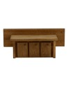 Mueble con puertas de madera de doble función cm 12x4x4 h