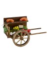 Carretilla con frutas y verduras para belén cm 7x14x8,3 h
