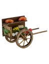 Carretilla con frutas y verduras para belén cm 7x14x8,3 h