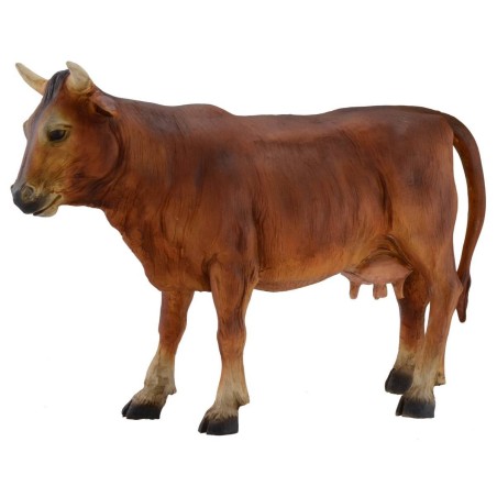 Brown cow for statues 30 cm presepe