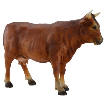 Brown cow for statues 30 cm presepe