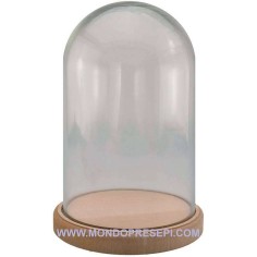 Campana in vetro per presepe cm 13x19 h. Mondo Presepi