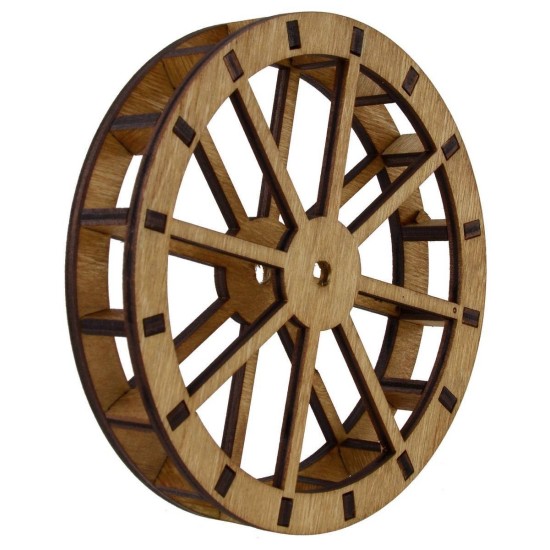 Rueda de molino de agua de madera ø 34 cm