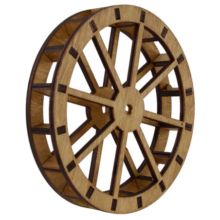 Rueda de molino de agua de madera ø 34 cm