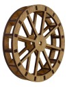 Water mill wheel in wood ø 34 cm