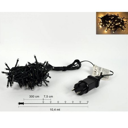 Chain 100 led with hot white light for exterior and interior