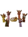 Set Gesù Bambino con 6 angeli Landi Moranduzzo Mondo Presepi