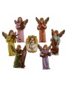 Set Gesù Bambino con 6 angeli Landi Moranduzzo Mondo Presepi