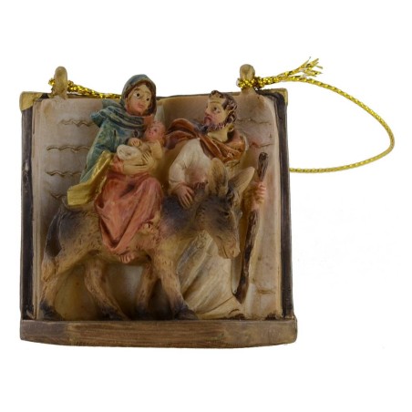 Natividad en fuga de 4,5 cm para colgar en resina