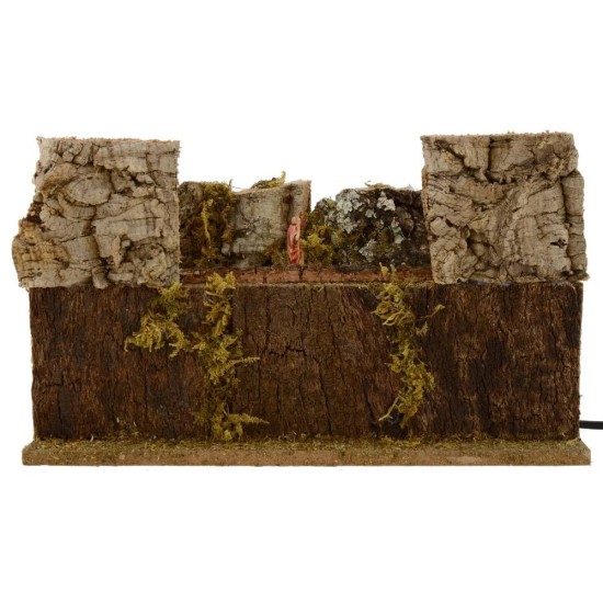 Pastores Landi con ovejas al pasto en movimiento para belén.