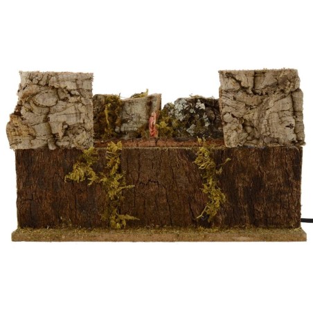 Pastore Landi con pecore al pascolo in movimento per presepe