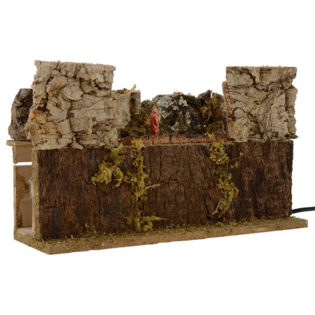 Pastori Landi con pecore al pascolo in movimento per presepe