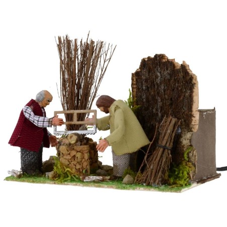 Pair of woodland in motion 8 cm