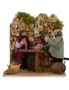 Jugadores de cartas con movimiento doble 8 cm Mundo Pesebres