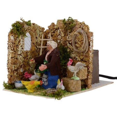 Peasant with gallon movement 8 cm