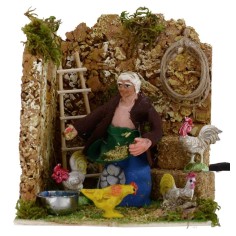 Peasant with gallon movement 8 cm