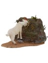 White goat eating series 30 cm in motion for statues of 30 cm