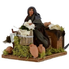 Lavandaia in piedi in movimento serie 12 cm Mondo Presepi 2
