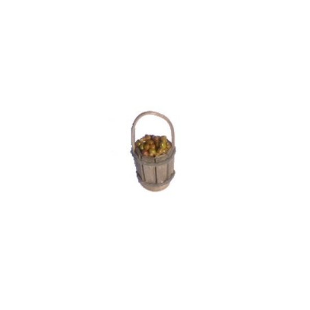 Wooden bucket with olives - OVS