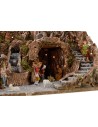 Complete nativity scene with Landi statues cm 52x55x48 h with waterfall