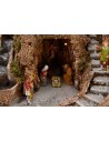 Full presepe of statues Landi cm 52x55x48 h with waterfall