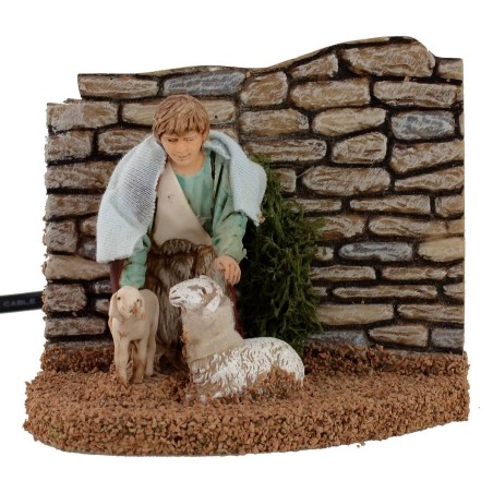 Pastor chino that accaresses the sheep double movement series