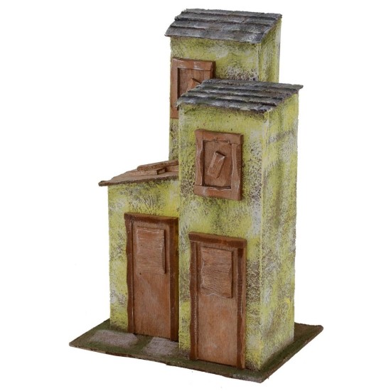 Casa a tre colonne cm 19,5x14,5x30 h per statue da 10 cm Mondo