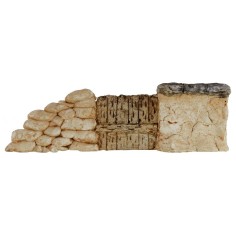 Muretto con staccionata cm 18,5X5,5 h Mondo Presepi