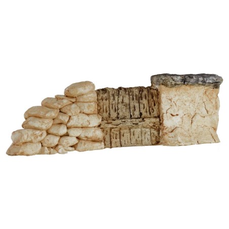 Muretto con staccionata cm 18,5X5,5 h Mondo Presepi