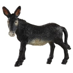 Burro de 11,5x9 cm de altura, serie Oliver para figuras de 12 cm, Mondo Presepi.