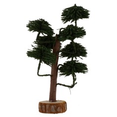 Albero con chioma verde bosco h. 13 cm Mondo Presepi