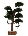 Árbol con follaje verde bosque h. 13 cm Mondo Presepi