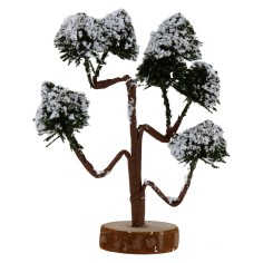 Árbol con copa nevada h. 13 cm Mundo Pesebre