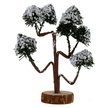 Albero con chioma innevata h. 13 cm Mondo Presepi