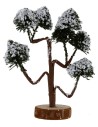 Árbol con copa nevada h. 13 cm Mundo Pesebre