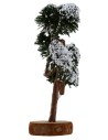 Albero con chioma innevata h. 13 cm Mondo Presepi