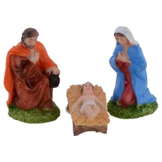 Nativity 3 pieces in resin series 6 cm for Presepe 2